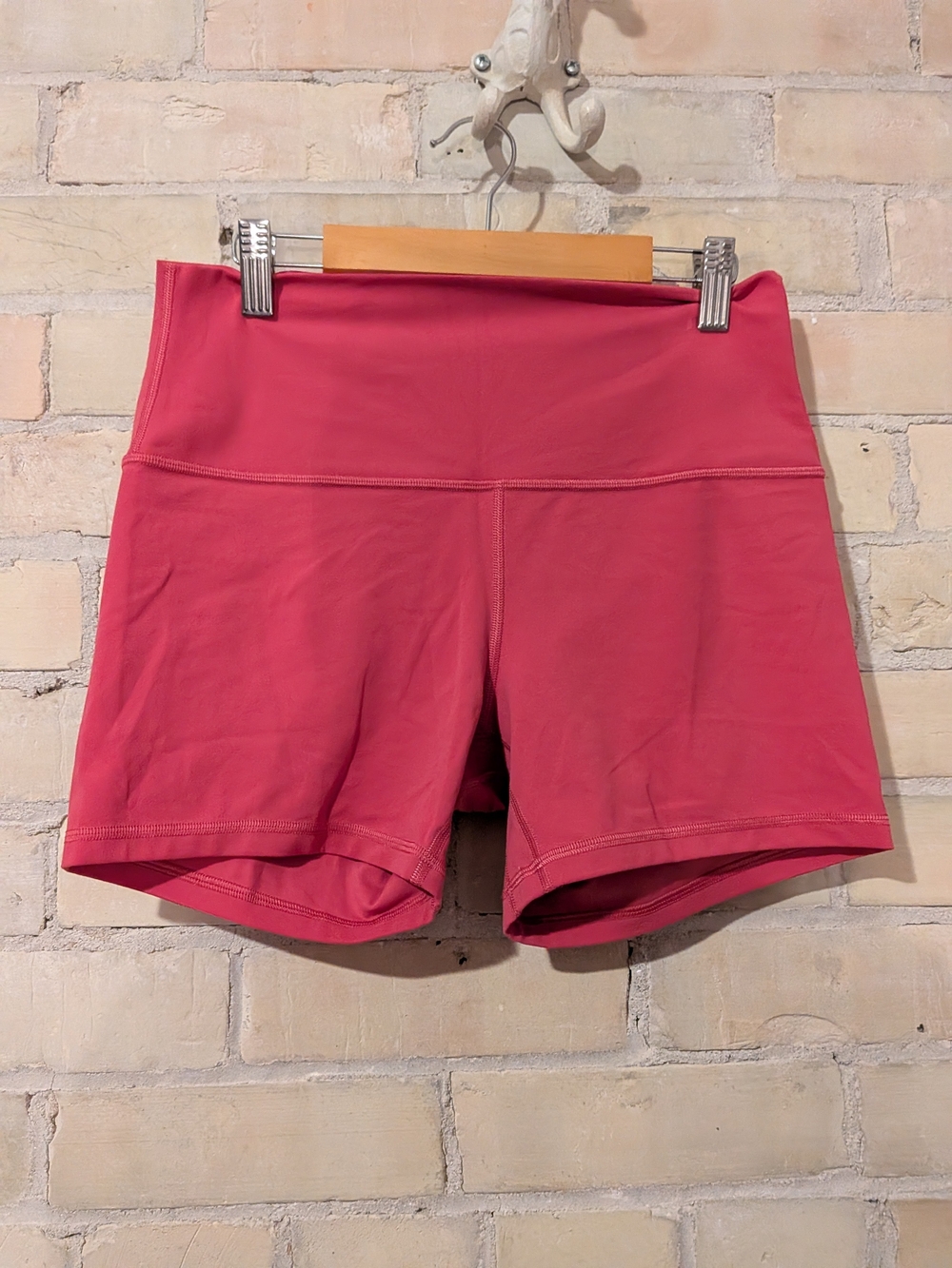 Lululemon High-Rise Bike Shorts Pink